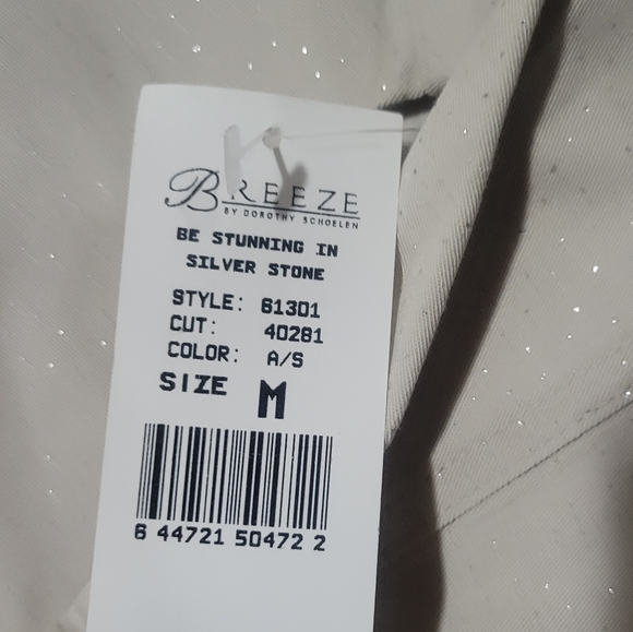 Breeze Vintage Be Stunning Metallic Glitter Fleck Jacket - Picture 10 of 12